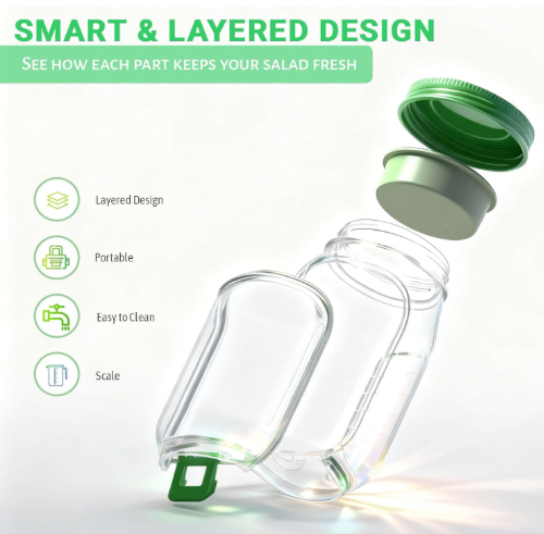 Kexra™ SnapSeal Salad Pod
